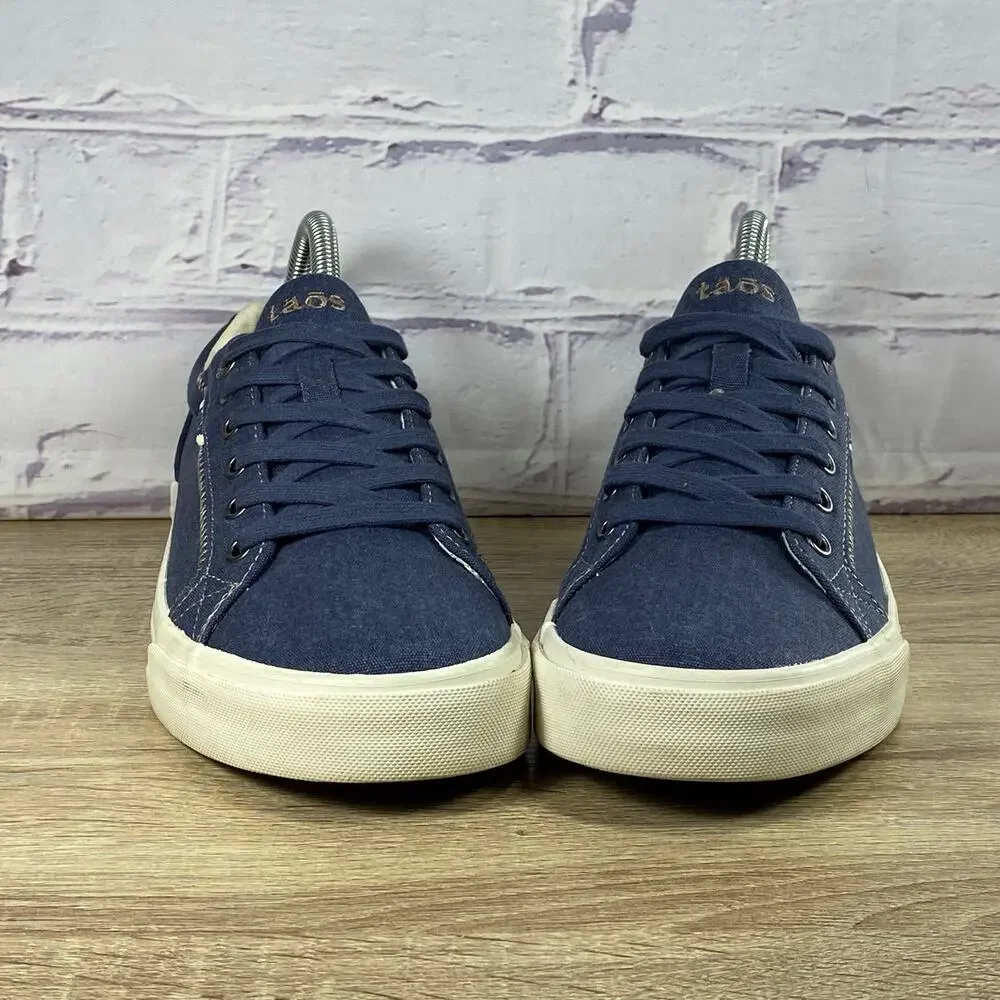 Taos Plim Soul Blue Canvas Sneakers Women's Size 9 Casual Lace Up Shoes